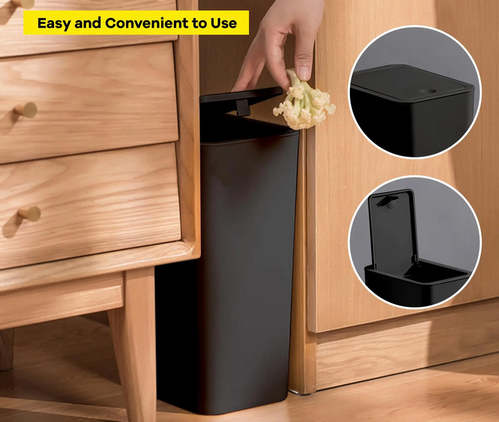 EcoPress 10L Mülleimer für Badezimmer Karnz