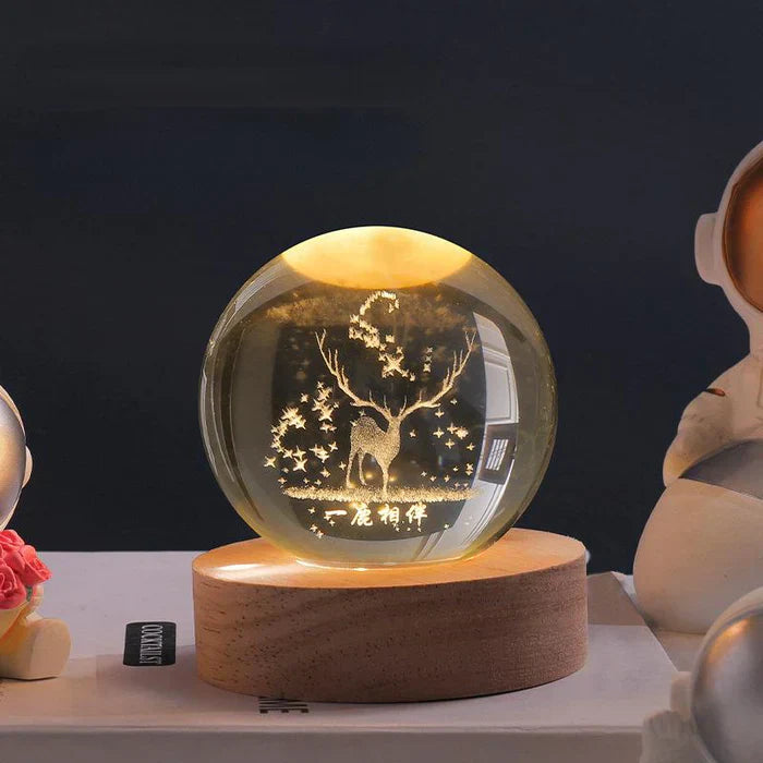 3D Kristall Galaxie Kugel | Karnz