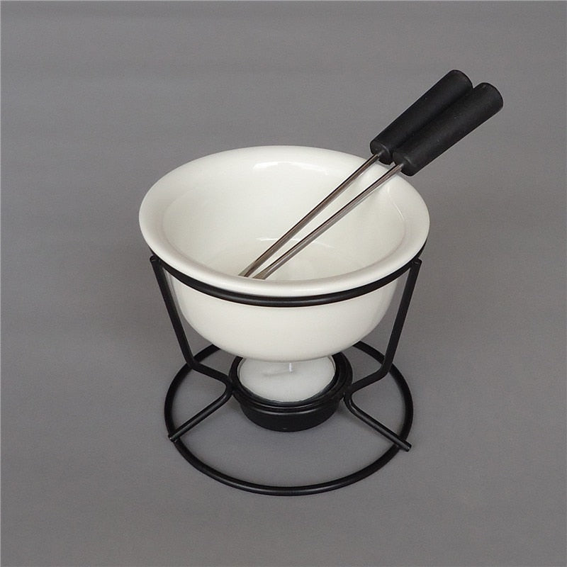 Keramische Schokoladenfondue-Topf Schokoladen- und Käsewärmer | Karnz