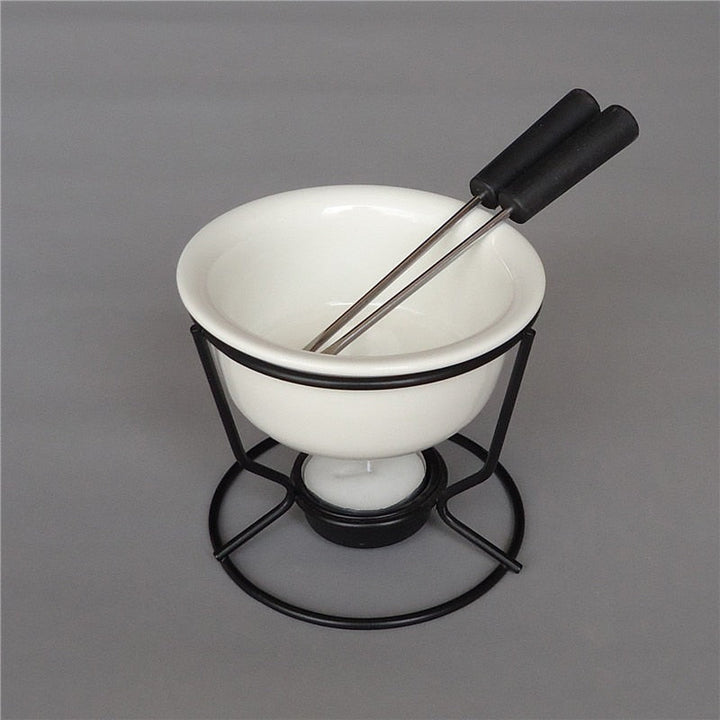 Keramische Schokoladenfondue-Topf Schokoladen- und Käsewärmer | Karnz