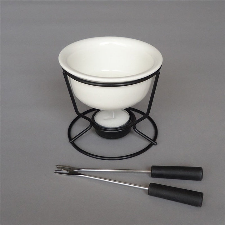 Keramische Schokoladenfondue-Topf Schokoladen- und Käsewärmer | Karnz