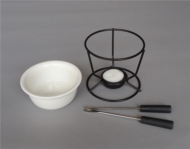 Keramische Schokoladenfondue-Topf Schokoladen- und Käsewärmer | Karnz