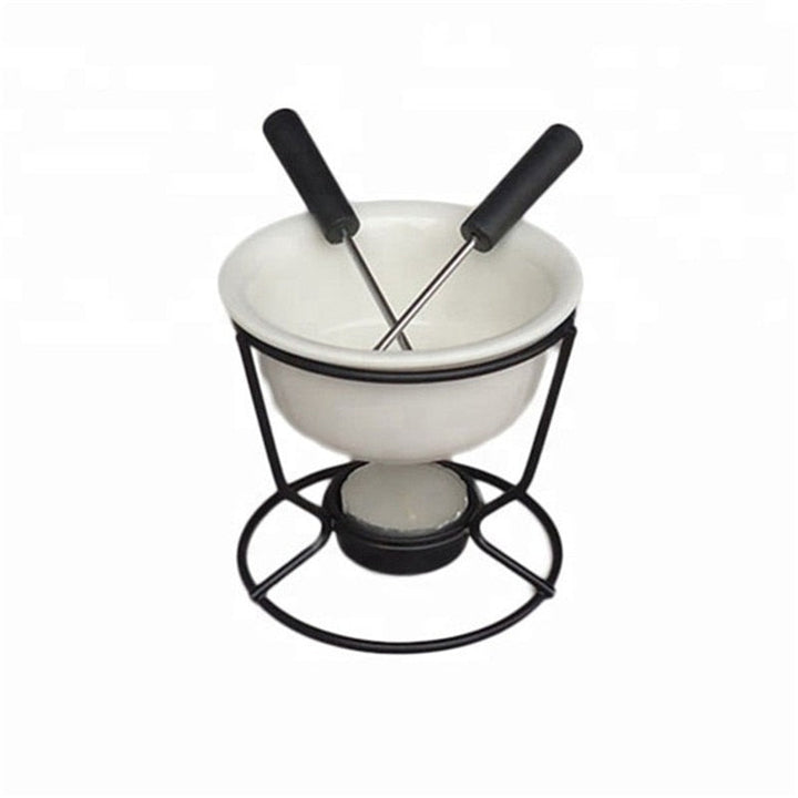 Keramische Schokoladenfondue-Topf Schokoladen- und Käsewärmer | Karnz