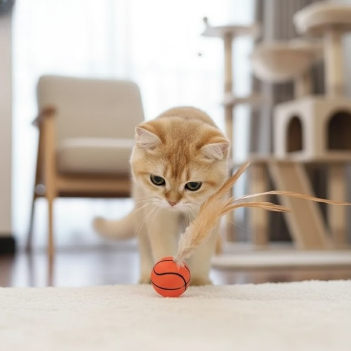 FetherSprint — Entfessle den wilden Jäger in deiner Katze mit lautlosem Spielspaß! | Karnz
