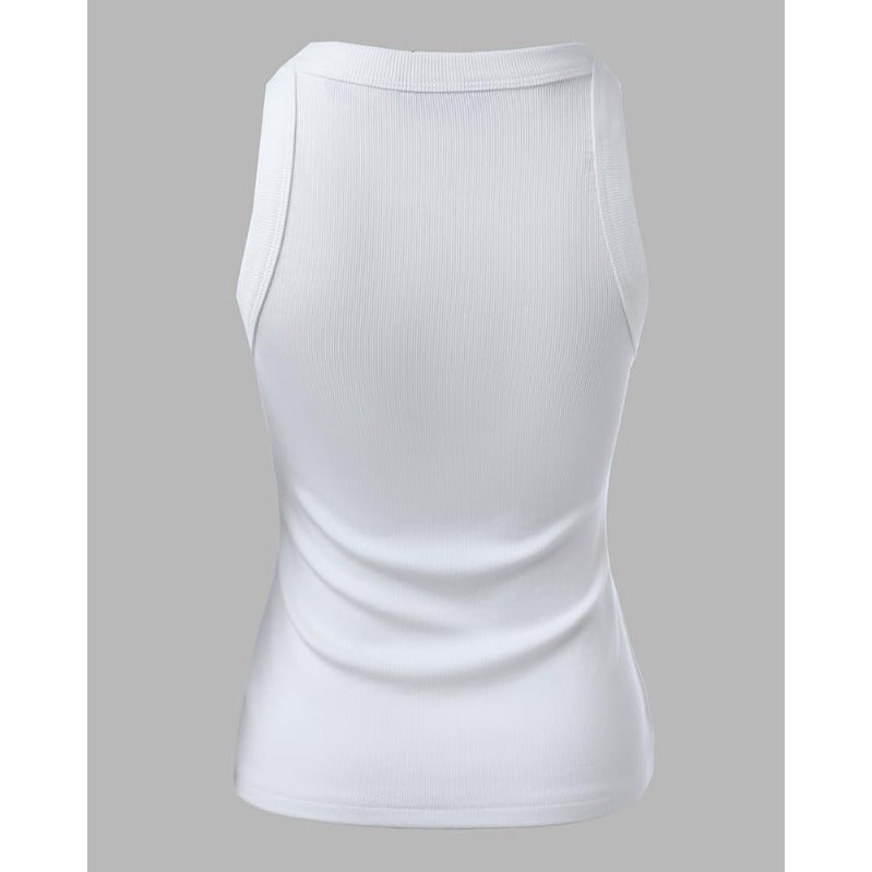 Karnz | Damen Rippen-Rückenfreies Tanktop