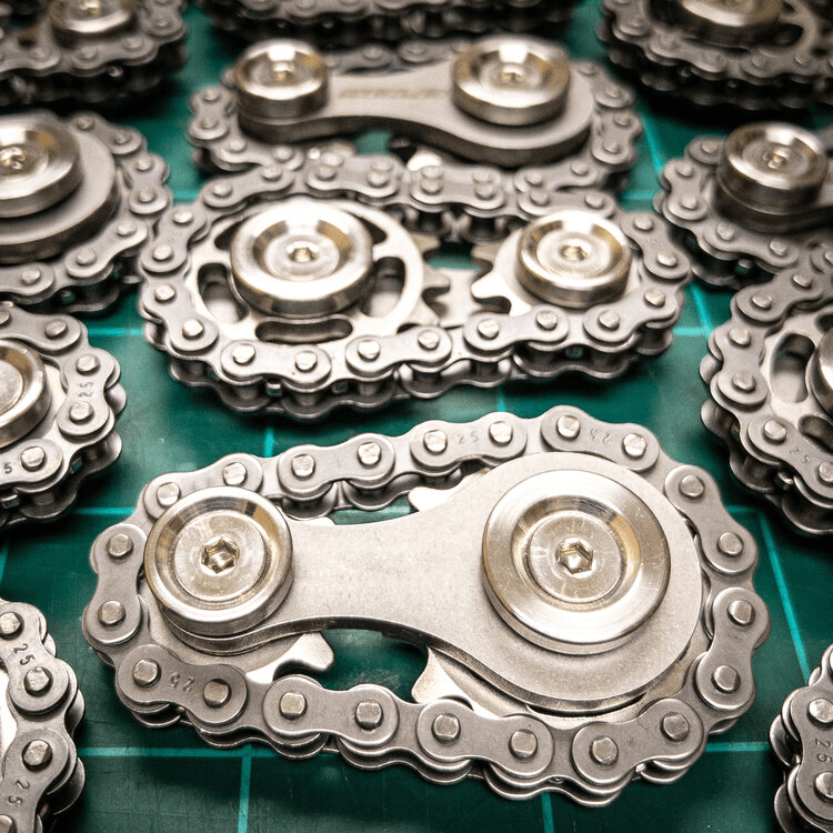 ChainFidget Pro – Kettenrad-Spinner aus Edelstahl zur Stressbewältigung