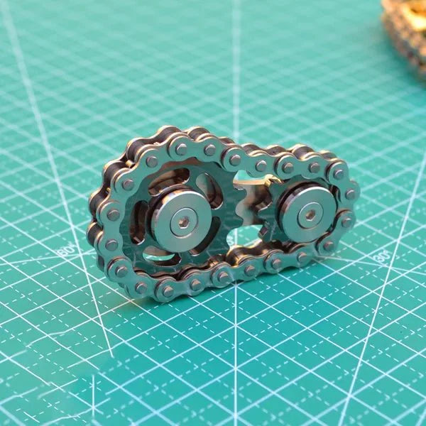 ChainFidget Pro – Kettenrad-Spinner aus Edelstahl zur Stressbewältigung