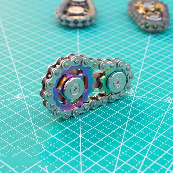ChainFidget Pro – Kettenrad-Spinner aus Edelstahl zur Stressbewältigung