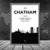 Chatham City Skyline Stadtbild-Druck