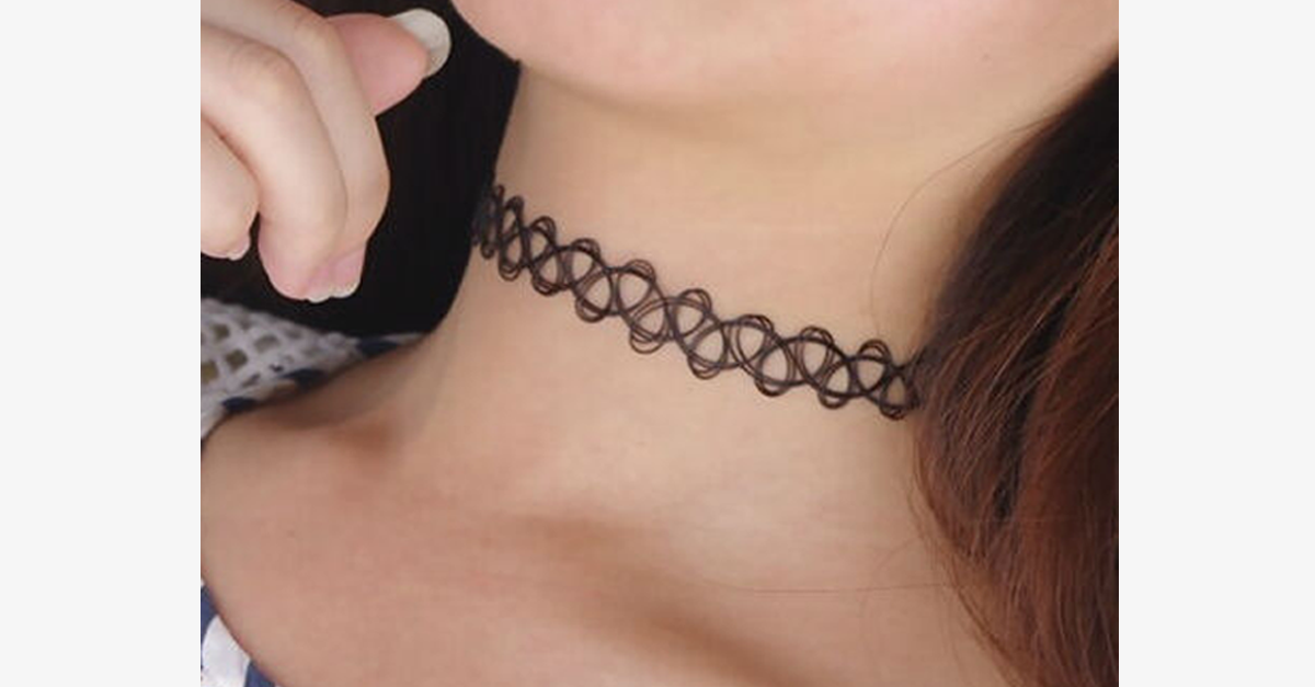 Vintage Stretch Choker Halskette