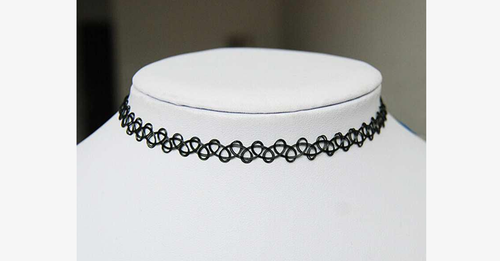 Vintage Stretch Choker Halskette