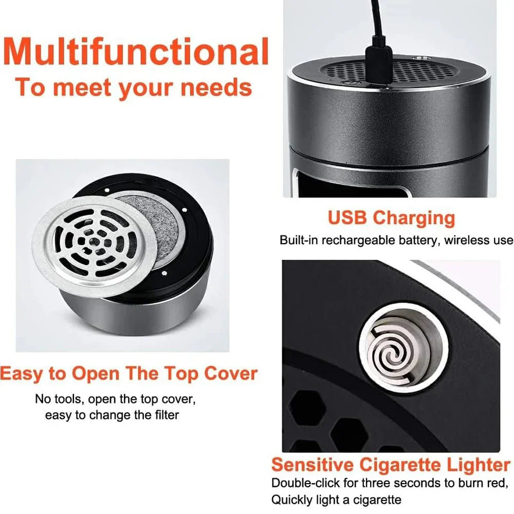 CLARASH – Intelligenter USB-Aschenbecher mit fortschrittlichem Luftfilter