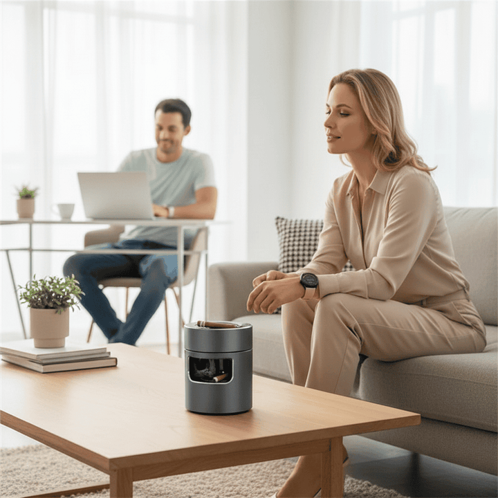 CLARASH – Intelligenter USB-Aschenbecher mit fortschrittlichem Luftfilter