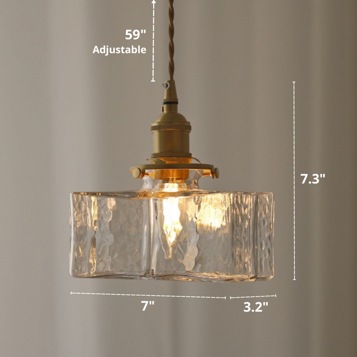 Whitley - Vintage Glas Hängelampen | Karnz