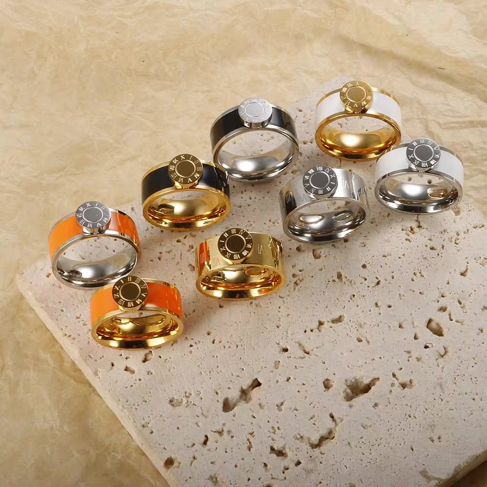 Karnz | Klassische römische Ziffern-Armband und Ringe