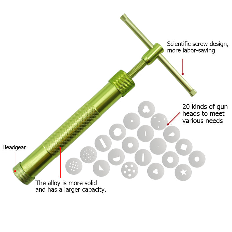 Clay Extruders Skulpturmaschine Gun Fondant Tortendekorationswerkzeuge | Karnz