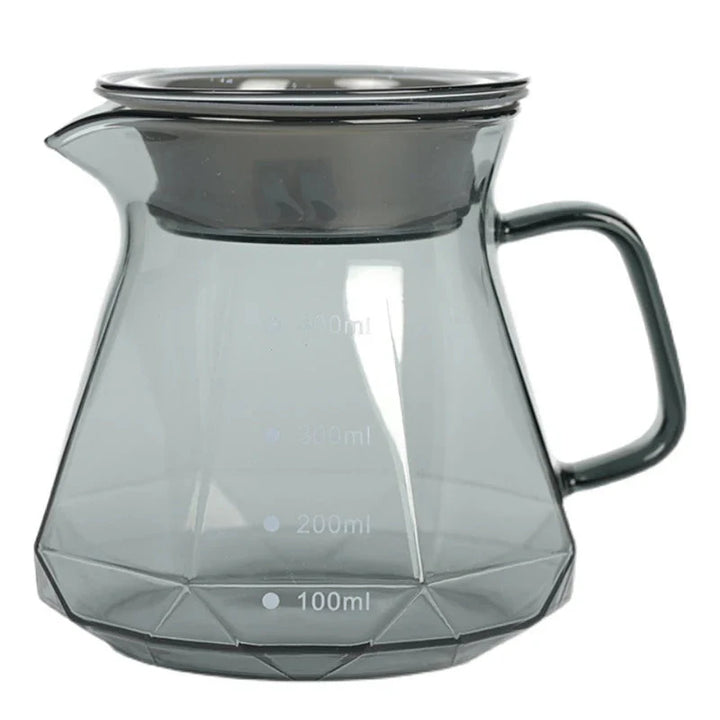 Klarer Glasbereich Kaffee Server für Pour Over Kaffee und Teekanne | Karnz