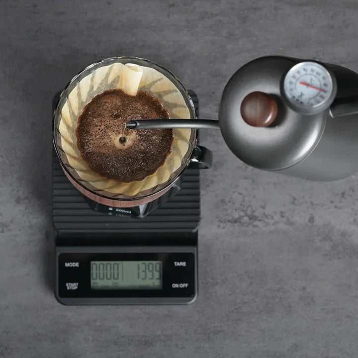 Klarer Glasbereich Kaffee Server für Pour Over Kaffee und Teekanne | Karnz