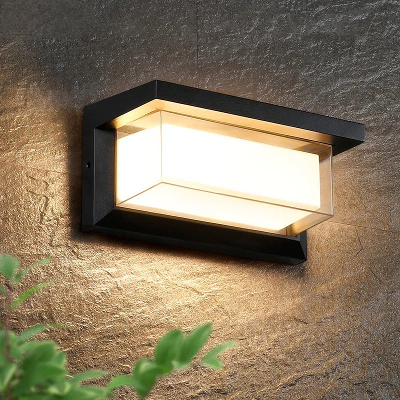 Moderne Wandleuchte für den Außenbereich – Wetterfeste LED-Außenleuchte für Terrasse & Garten | Karnz