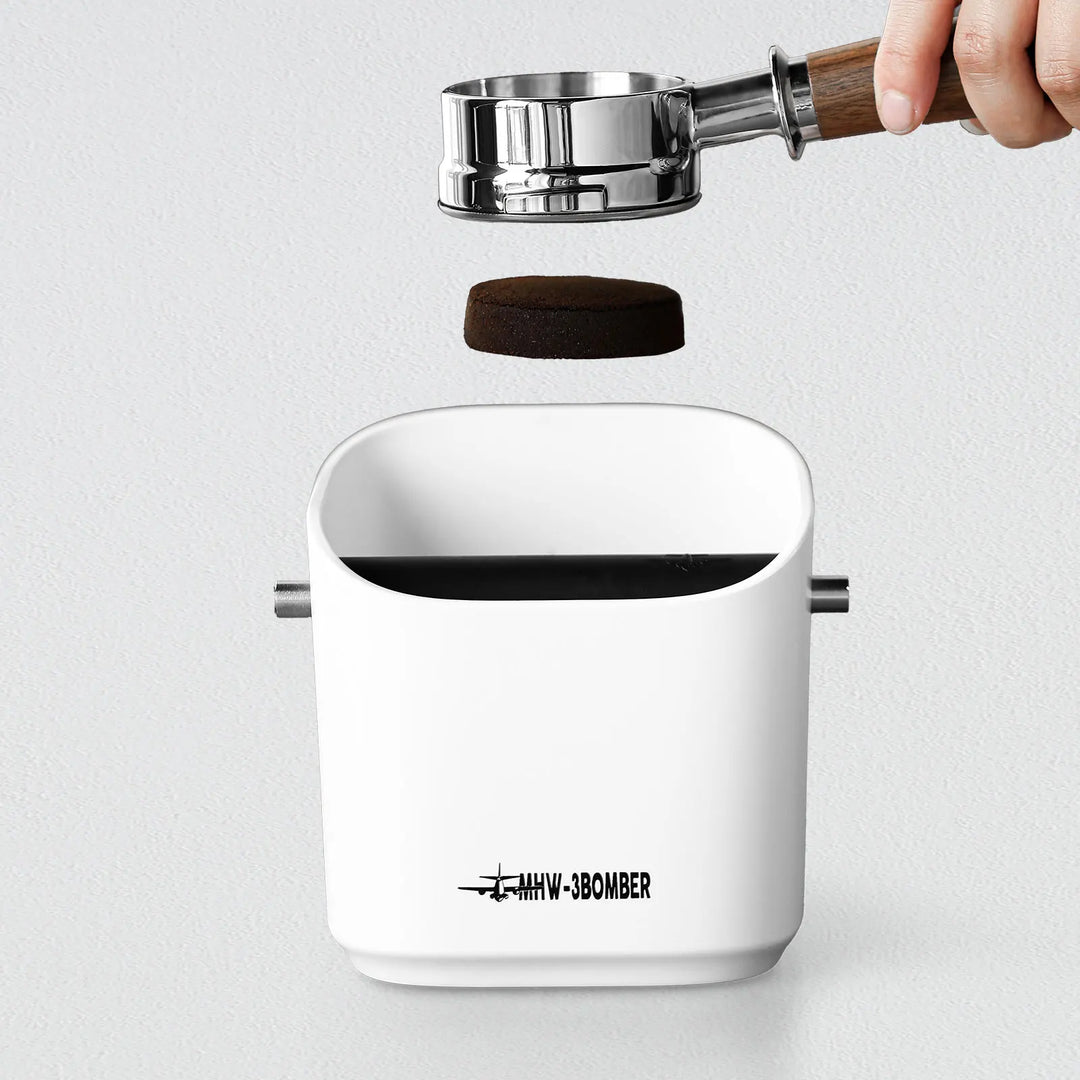 Kaffeesatz Schlagbox Quadrat Abnehmbare Schlagstange und Rutschfeste Basis | Karnz