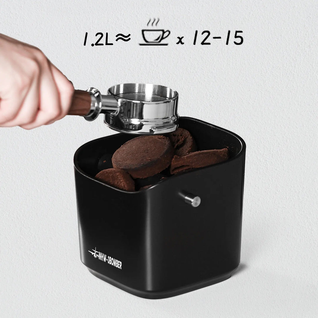 Kaffeesatz Schlagbox Quadrat Abnehmbare Schlagstange und Rutschfeste Basis | Karnz