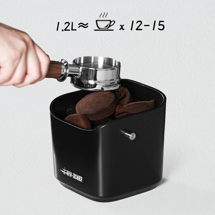 Kaffeesatz Schlagbox Quadrat Abnehmbare Schlagstange und Rutschfeste Basis | Karnz