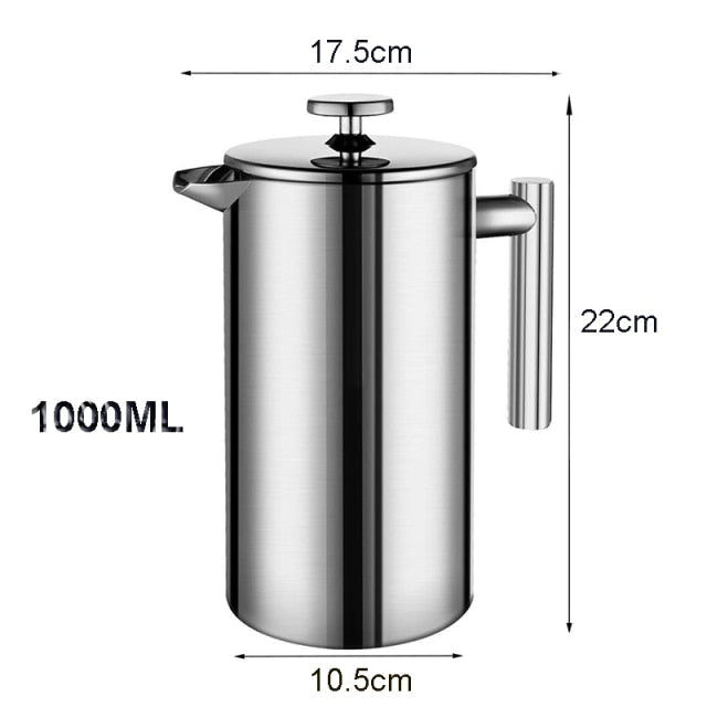 Kaffeemaschine French Press Edelstahl Espressokaffeemaschine | Karnz