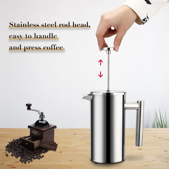 Kaffeemaschine French Press Edelstahl Espressokaffeemaschine | Karnz