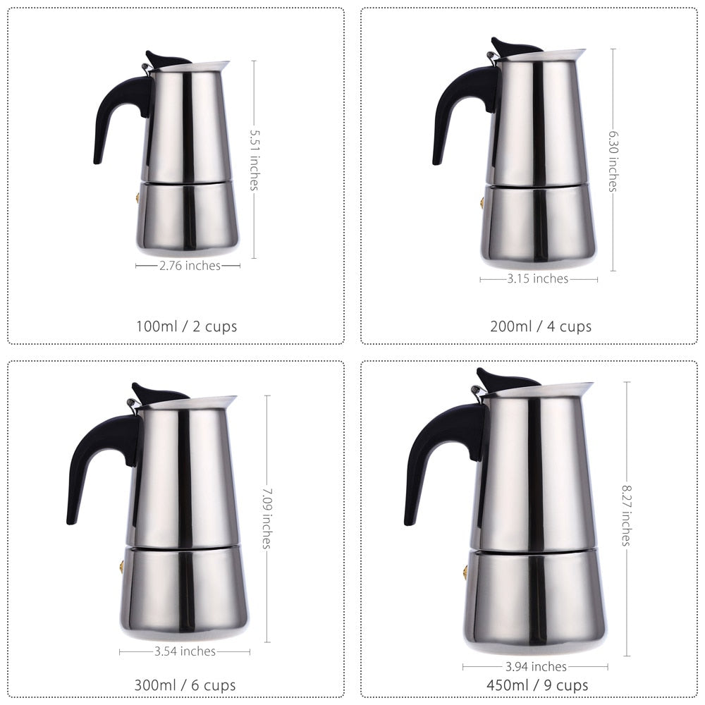 Kaffeekanne Mocha Espresso Latte Perkolator Herd Latte Herd | Karnz