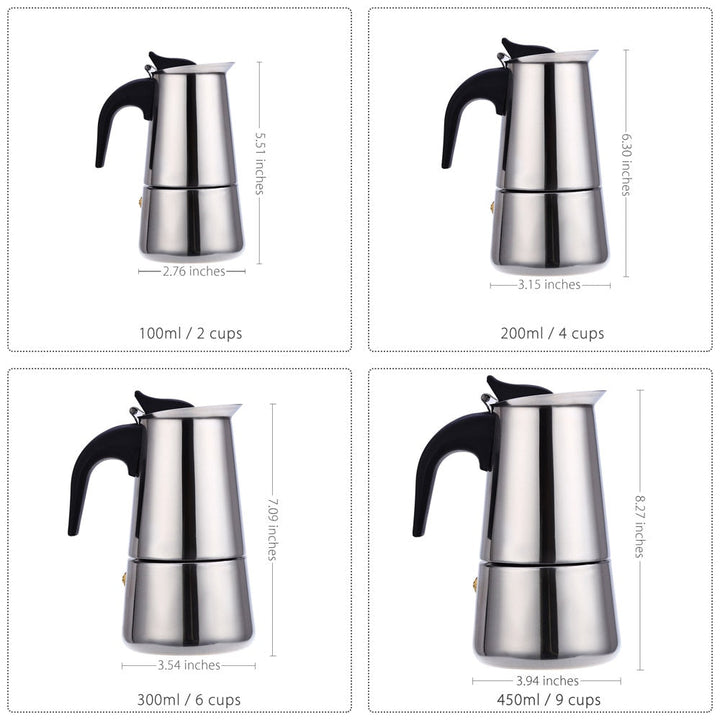 Kaffeekanne Mocha Espresso Latte Perkolator Herd Latte Herd | Karnz