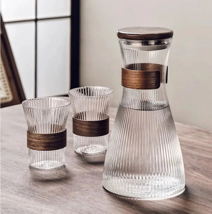 Kaltes Glas Wasserkrug Transparent Hitzebeständiger Wasserbehälter Mit Deckel | Karnz