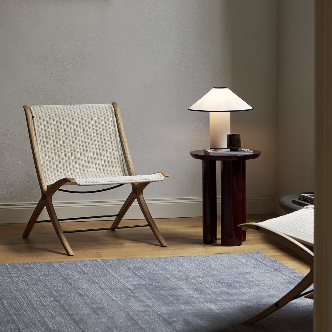 Tischlampe mit Stoffschirm – Lunara | Karnz