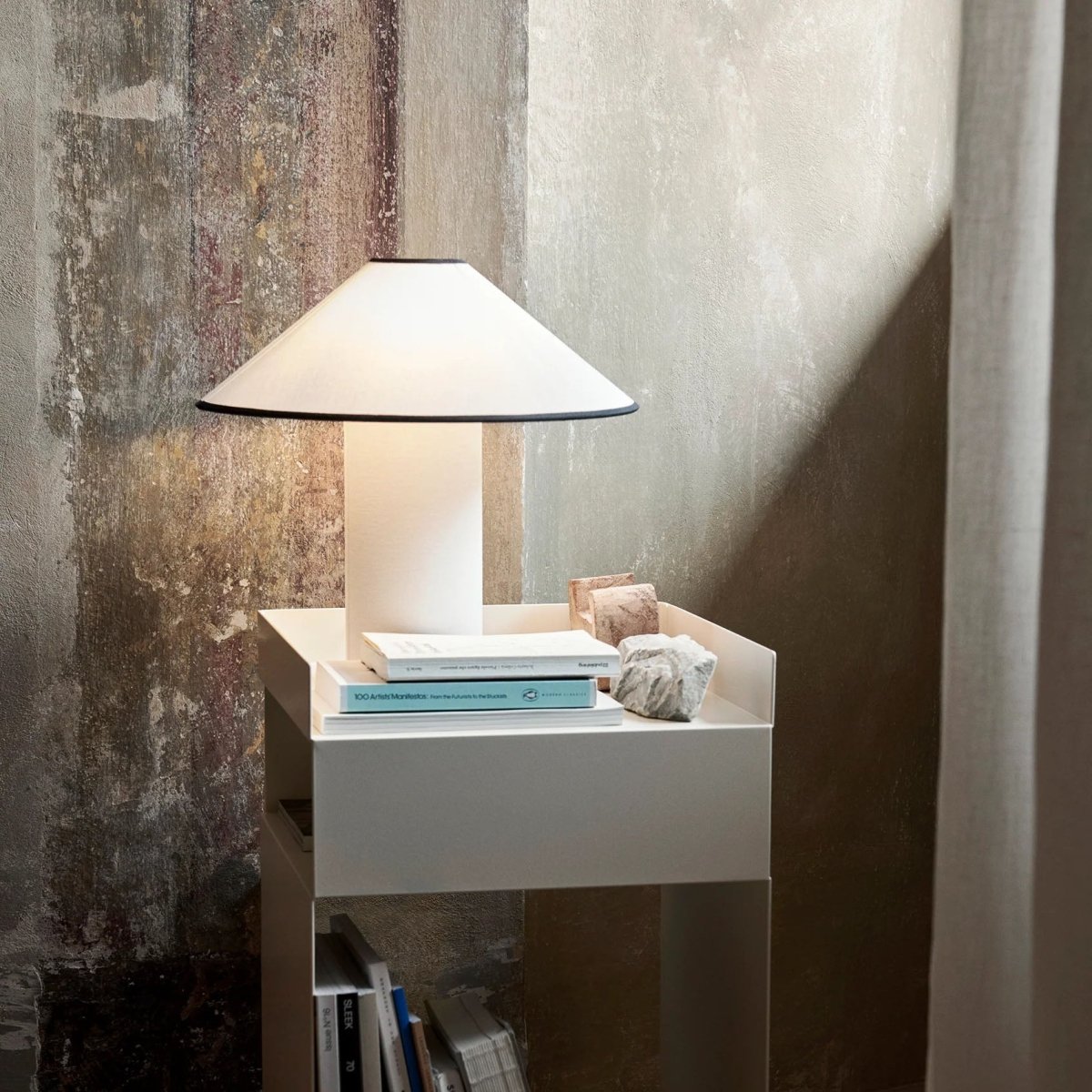 Tischlampe mit Stoffschirm – Lunara | Karnz