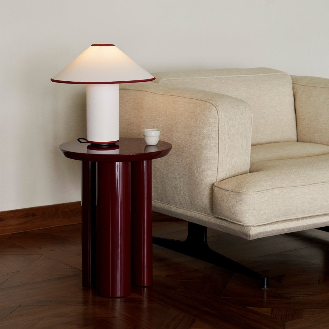 Tischlampe mit Stoffschirm – Lunara | Karnz