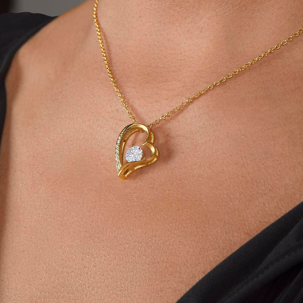 Karnz | Ewige Rosenbox "Für Meine Liebe" Mit Diamant-Herz-Halskette