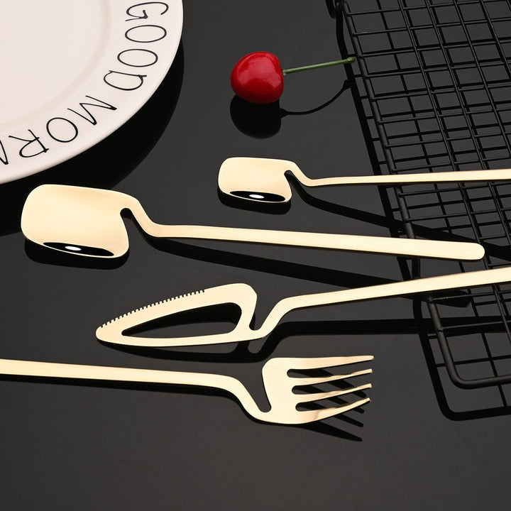 Farbenfrohes Besteckset Messer Gabel Teelöffel Abendessen Geschirr | Karnz