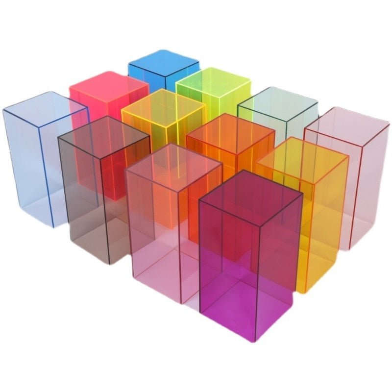Farbenfrohe Acryl-Vitrine VitrinaLight – für Sammlerstücke und Accessoires