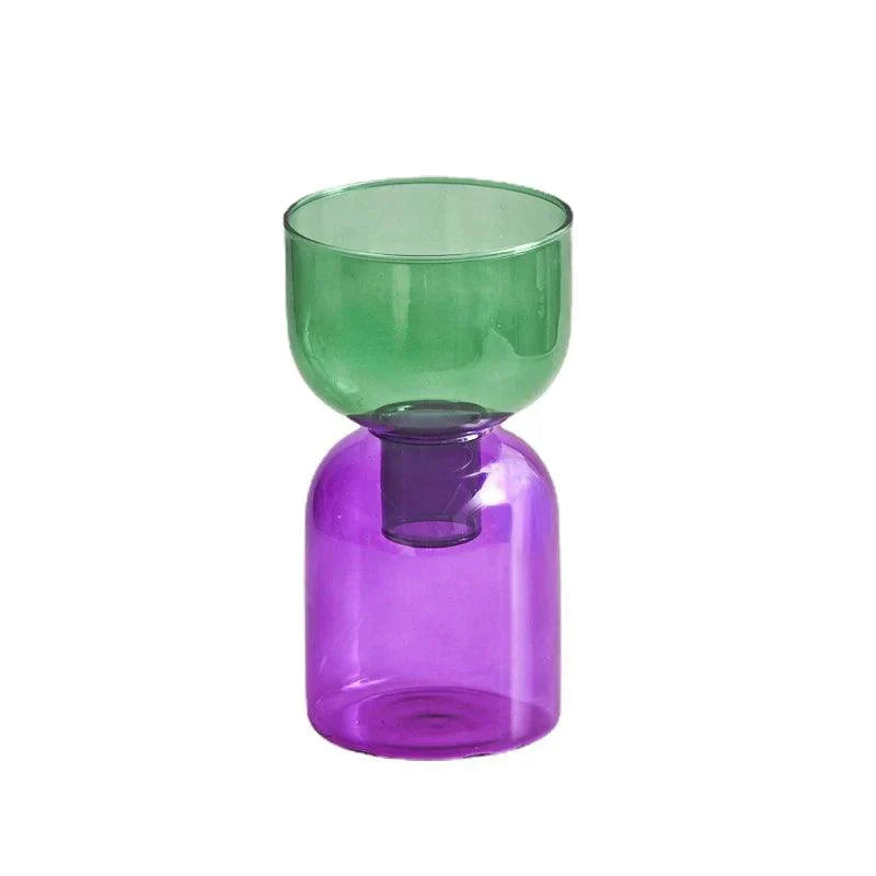 Zweiteilige Glasvase für den Bodletop-Stil