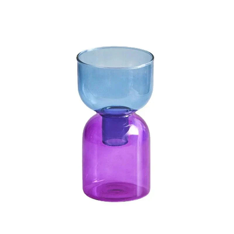 Zweiteilige Glasvase für den Bodletop-Stil