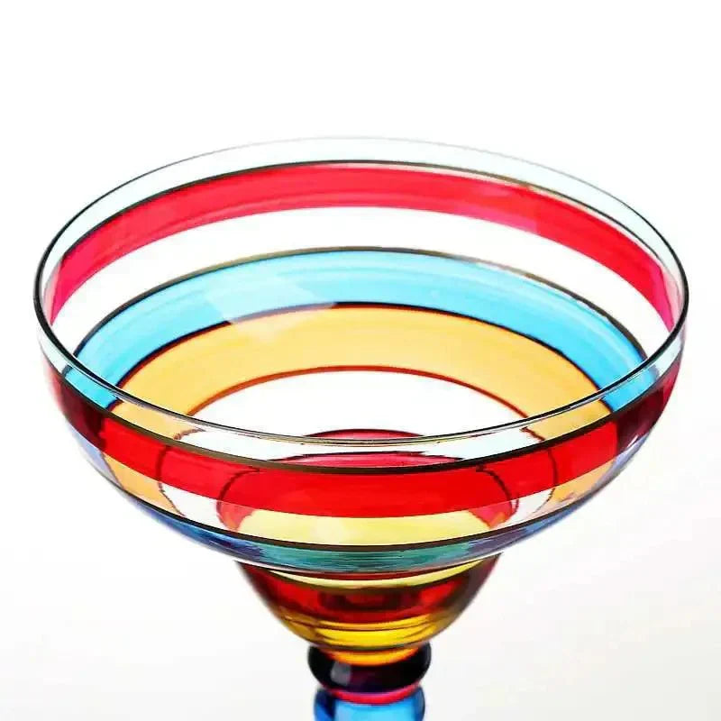 Buntes Margarita-Cocktailglas