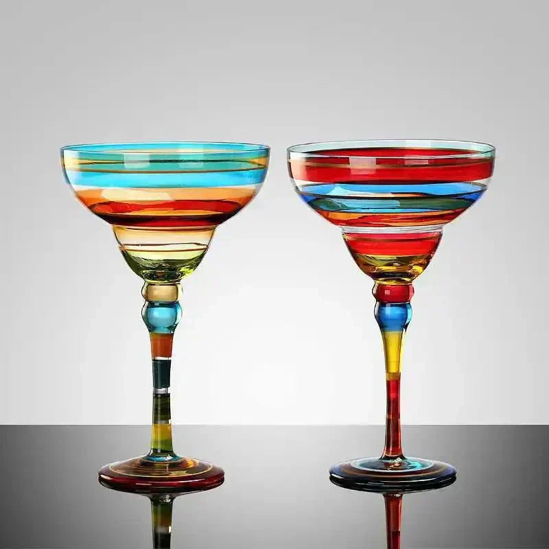 Buntes Margarita-Cocktailglas