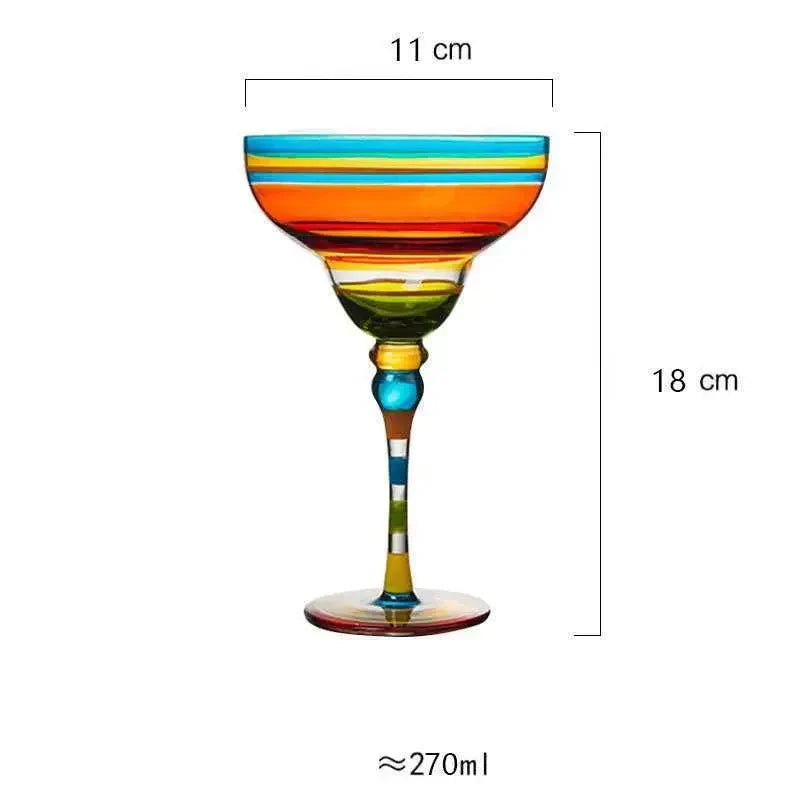 Bunter Margarita Cocktailglas