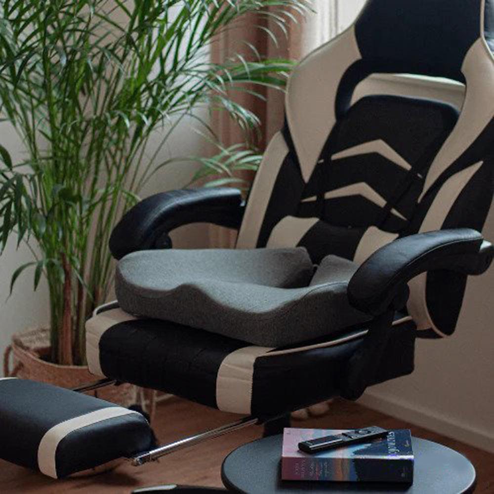 ErgoRelief Sitzkissen – Ergonomisches Memory-Schaum-Kissen für Rücken und Steißbein | Karnz