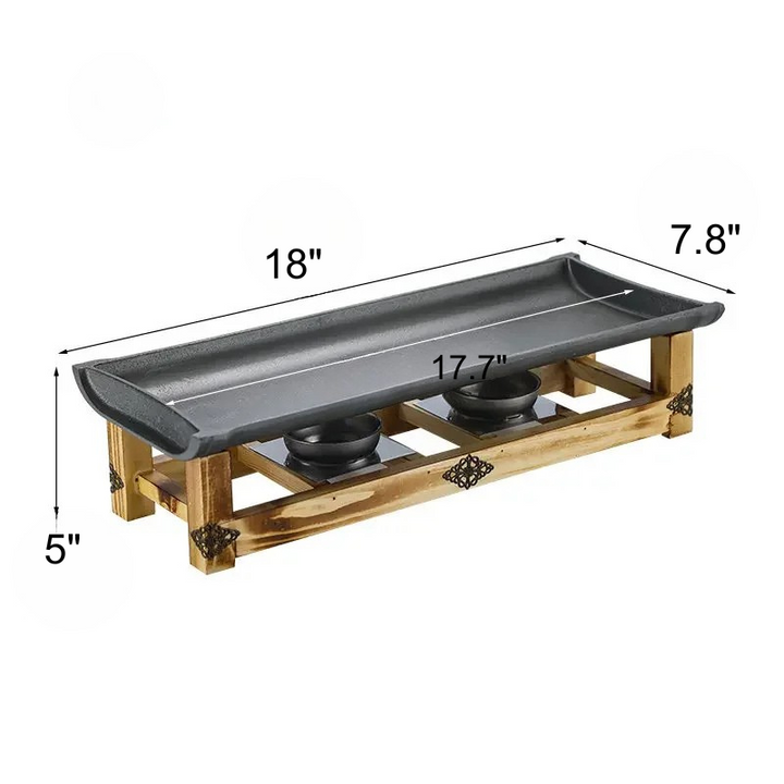 Kommerzielle Antihaft-BBQ-Platte Backform Gegrillter Fisch Eisenplatte | Karnz