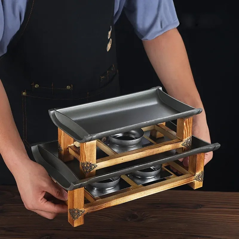 Kommerzielle Antihaft-BBQ-Platte Backform Gegrillter Fisch Eisenplatte | Karnz