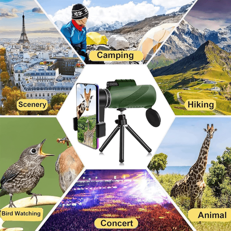 VisionPeak Kompakt Monokular mit HD-Objektiv und hoher Vergrößerung | Karnz