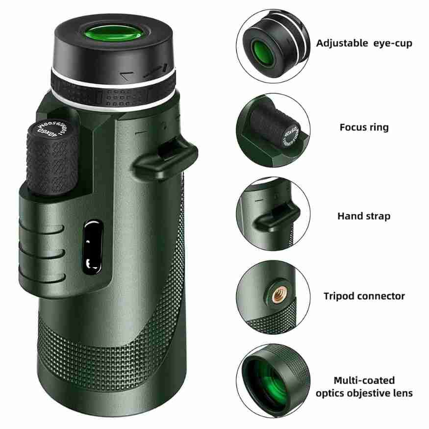 VisionPeak Kompakt Monokular mit HD-Objektiv und hoher Vergrößerung | Karnz