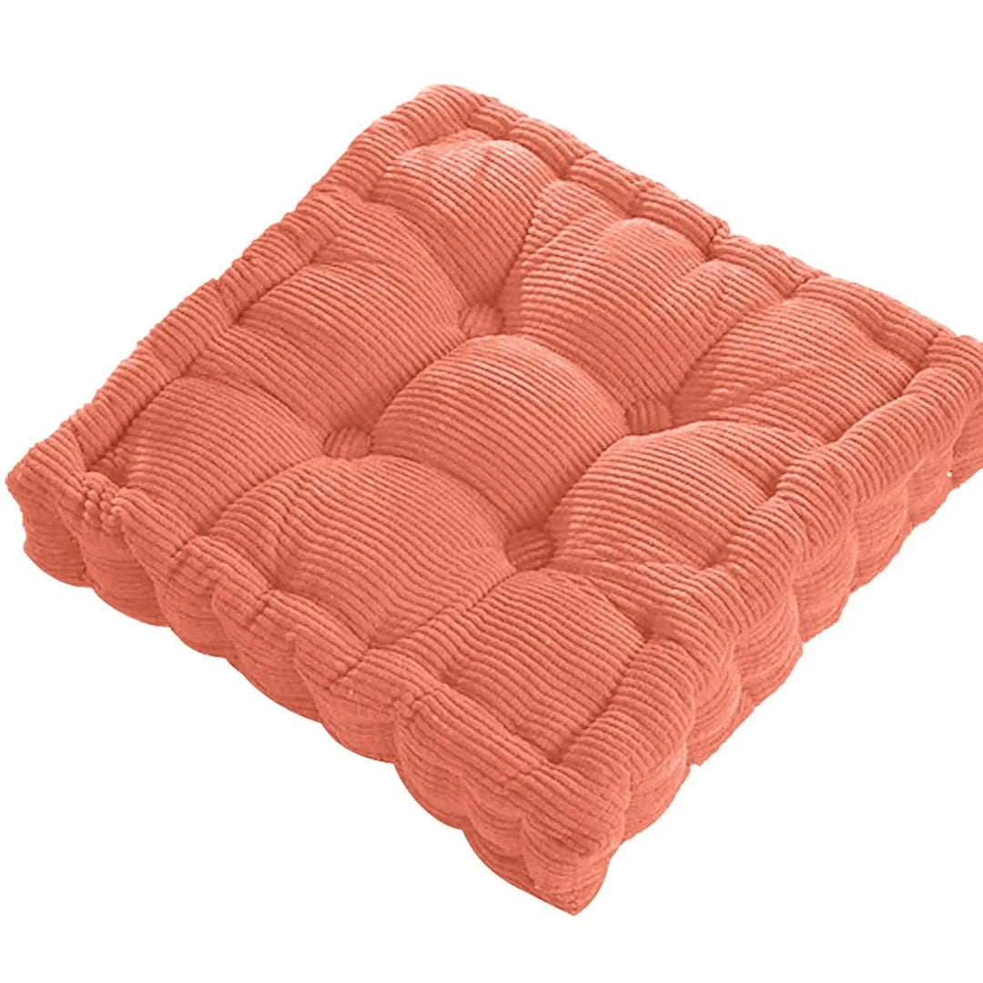 Corduroy Meditationsboden Kissen - Modernes Baumwoll-Sitzkissen 40x40cm | Karnz