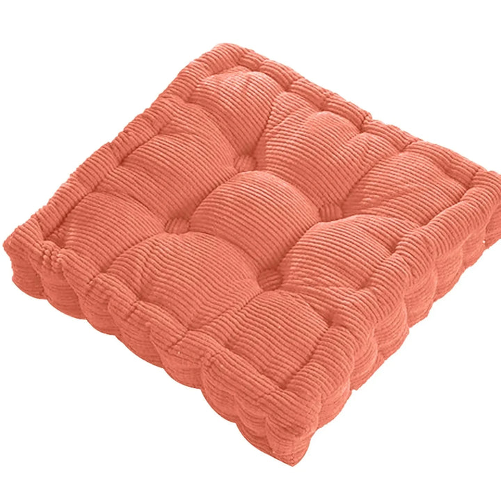 Corduroy Meditationsboden Kissen - Modernes Baumwoll-Sitzkissen 40x40cm | Karnz