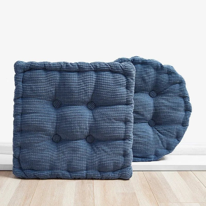 Corduroy Meditationsboden Kissen - Modernes Baumwoll-Sitzkissen 40x40cm | Karnz